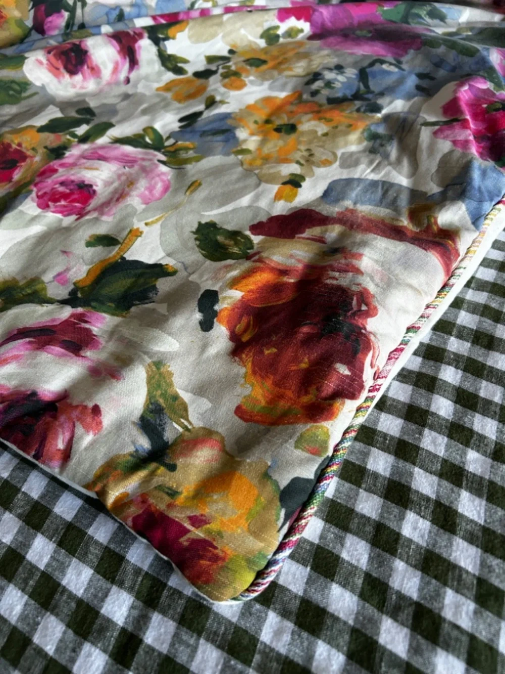 Eastern Accents Luxury Tresco Collection Full Comforter Floral 100% Cotton